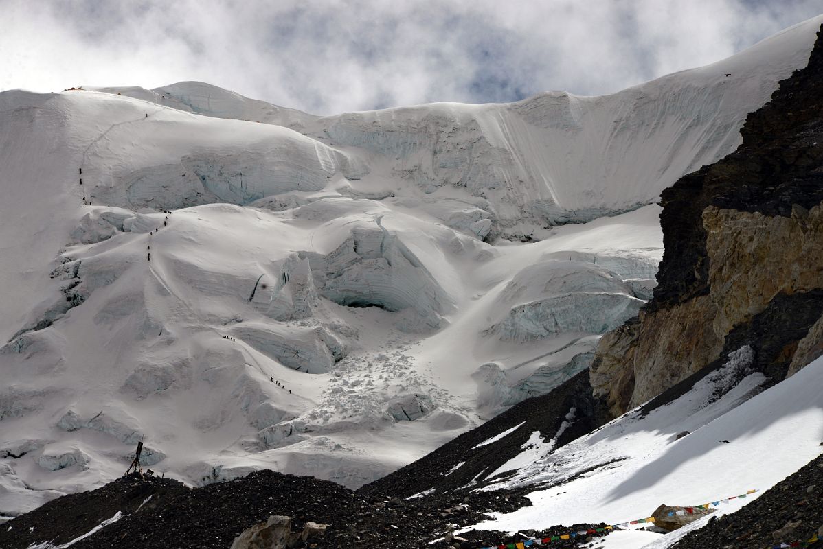 02 Climbers On The Way To The North Col From Mount Everest North Face Advanced Base Camp 6400m In Tibet